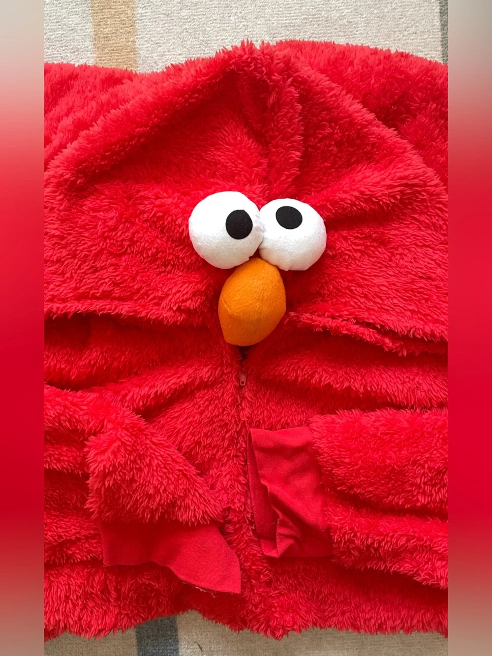 Sesame Street Elmo Onesie Costume (Adult Large)